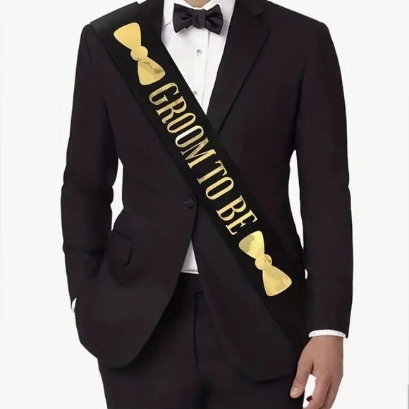 GROOM TO BE SASH for wedding or bachelor party. Brand New. - Picture 1 of 4